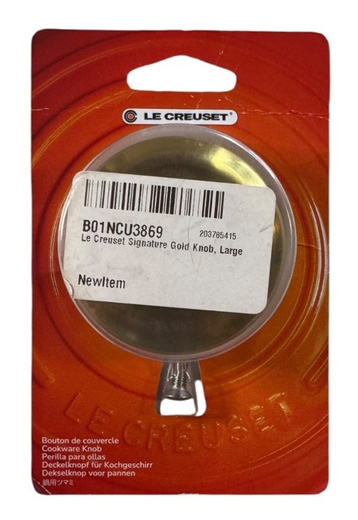 Le Creuset Gold Stainless Replacement Cookware Knob 2.2”