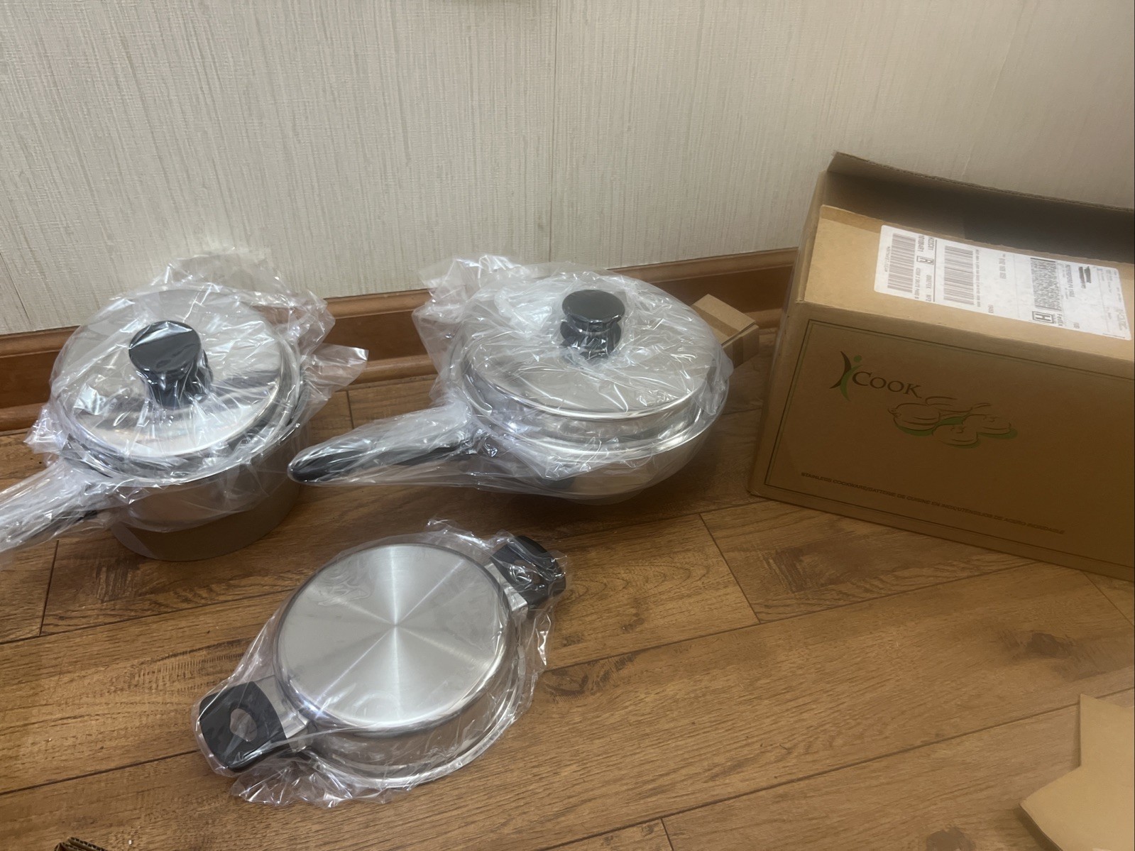 iCook Cookware Surgical Stainless Stock Pot Set Waterless Cookware new
