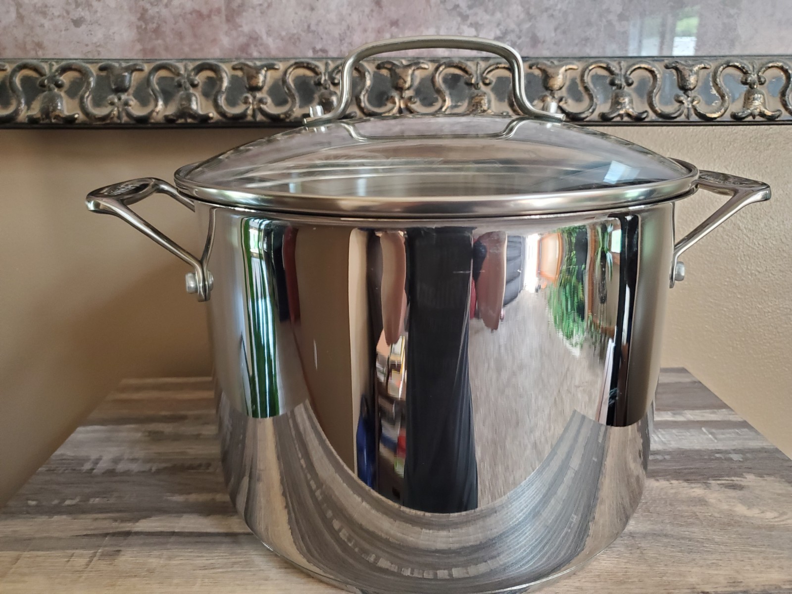 Cuisinart Stock Pot 8 Qt 7.6 L Stainless Steel Stockpot with Glass Lid #766-24