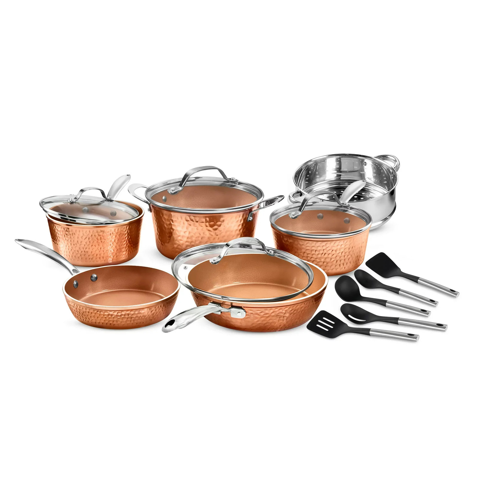 Gotham Steel Hammered 15pc Set