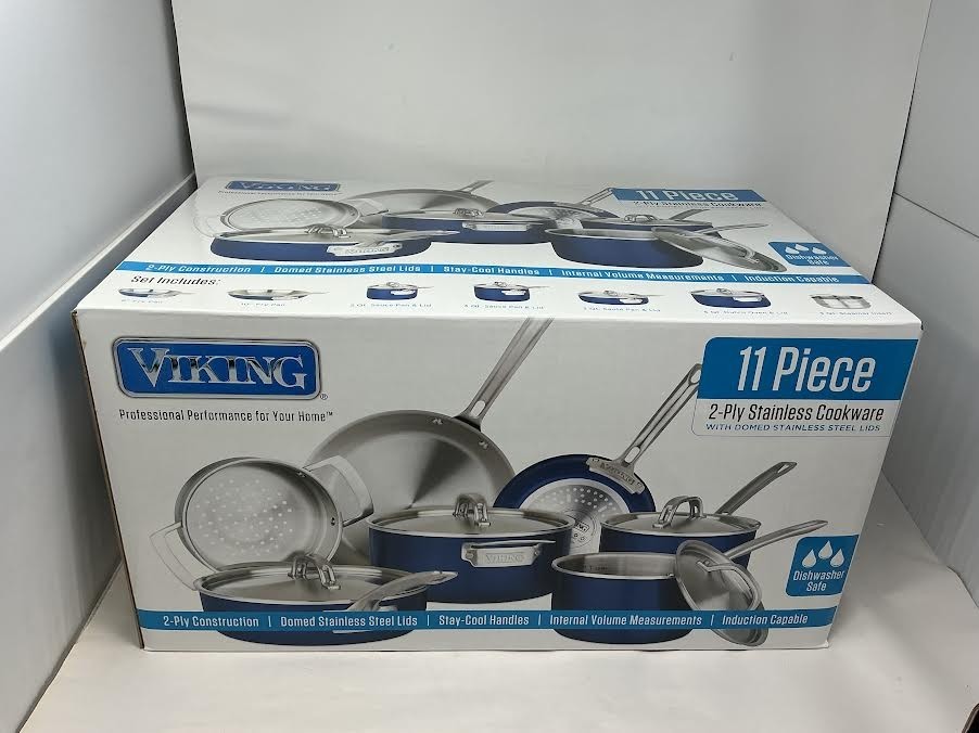 Viking Culinary Multi-Ply Color 2-Ply Cookware Set, 11 piece
