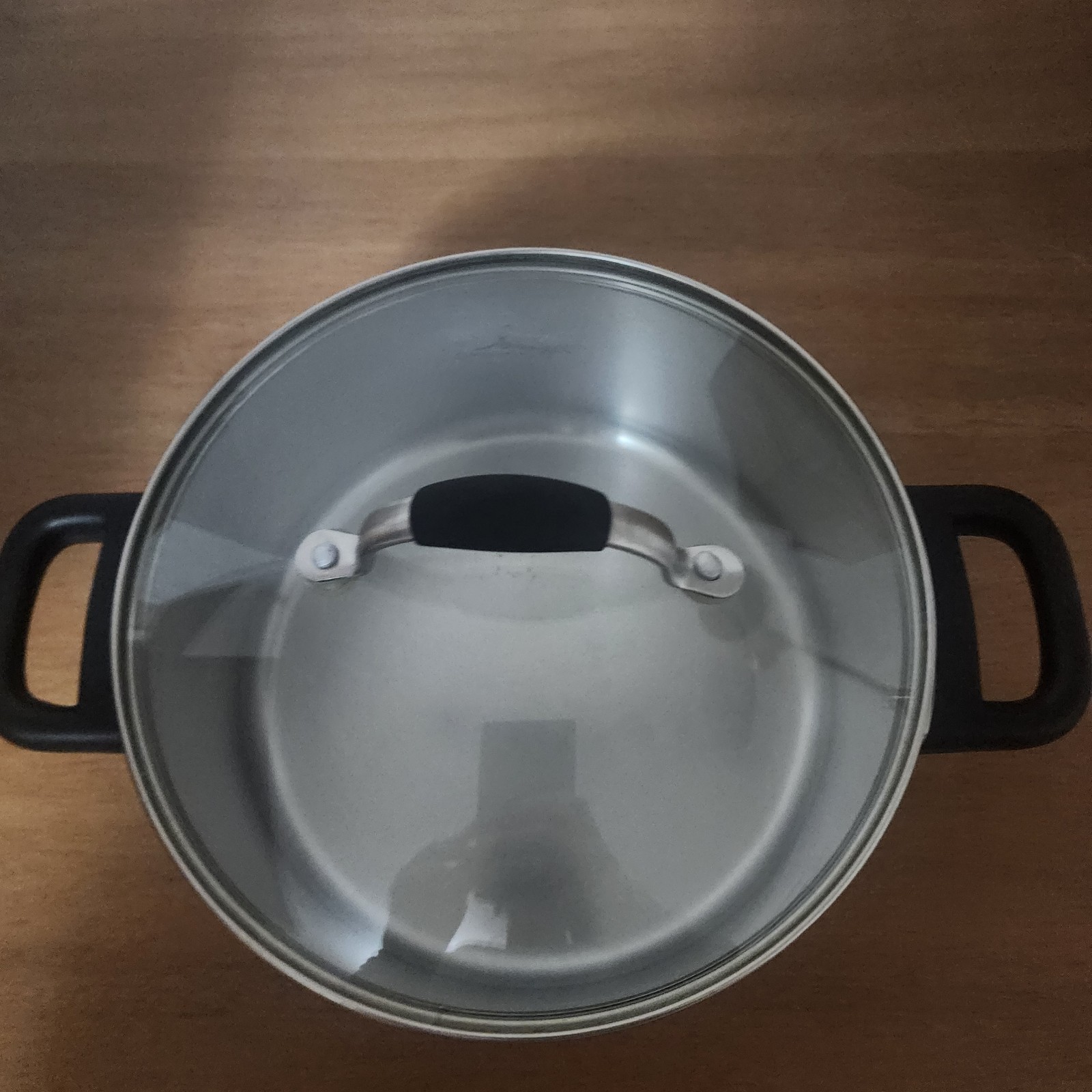 Stainless Steel Cooking Pot With Lid 9″