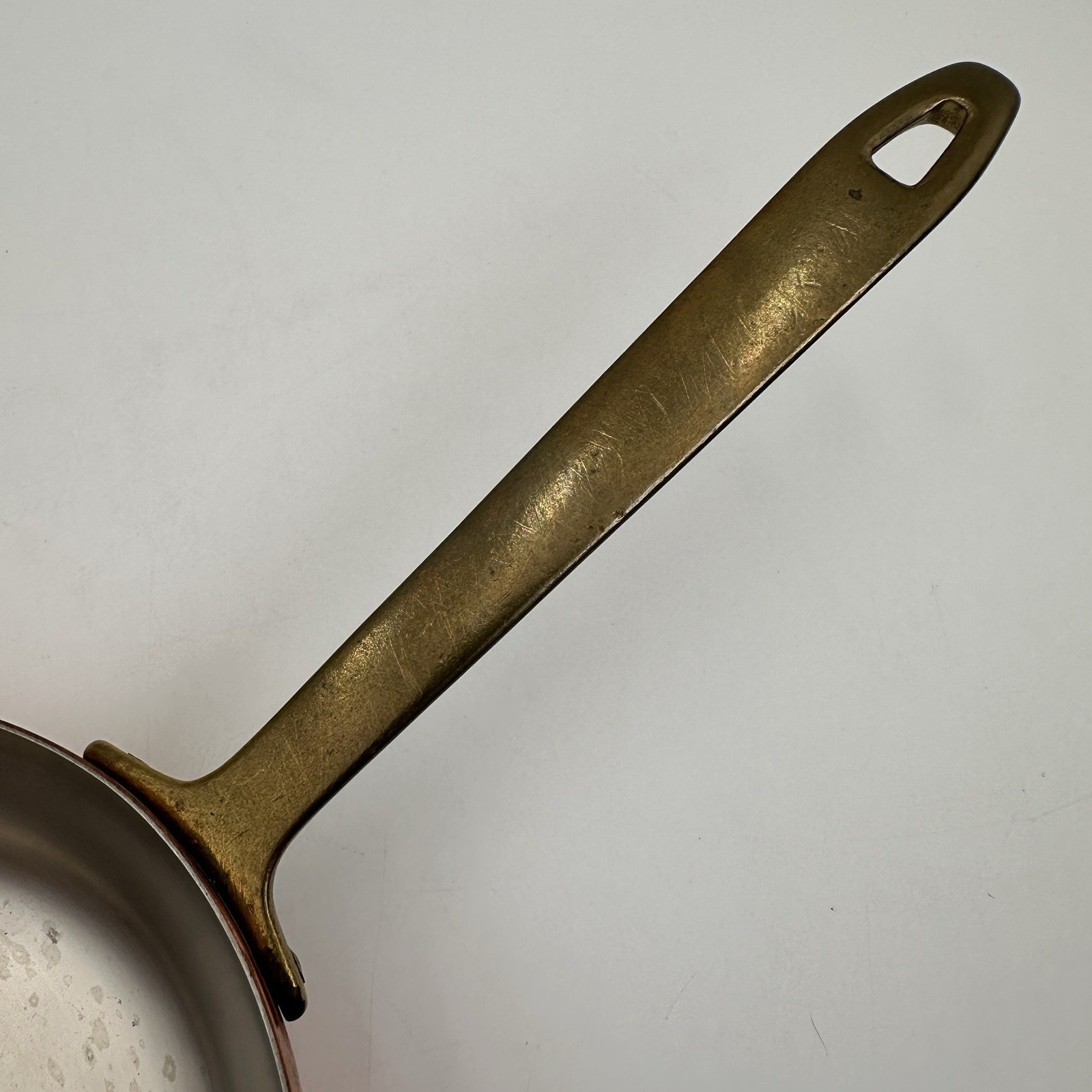 Paul Revere 1801 Oval Fish Copper Skillet Large Brass Handle Pan USA Vintage