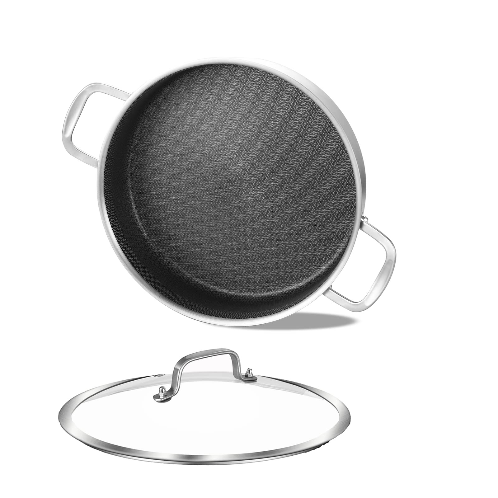 3 Qt Triply Stainless Steel Nonstick Saut Pan With Lidsmall Skilletjumbo Cookeri