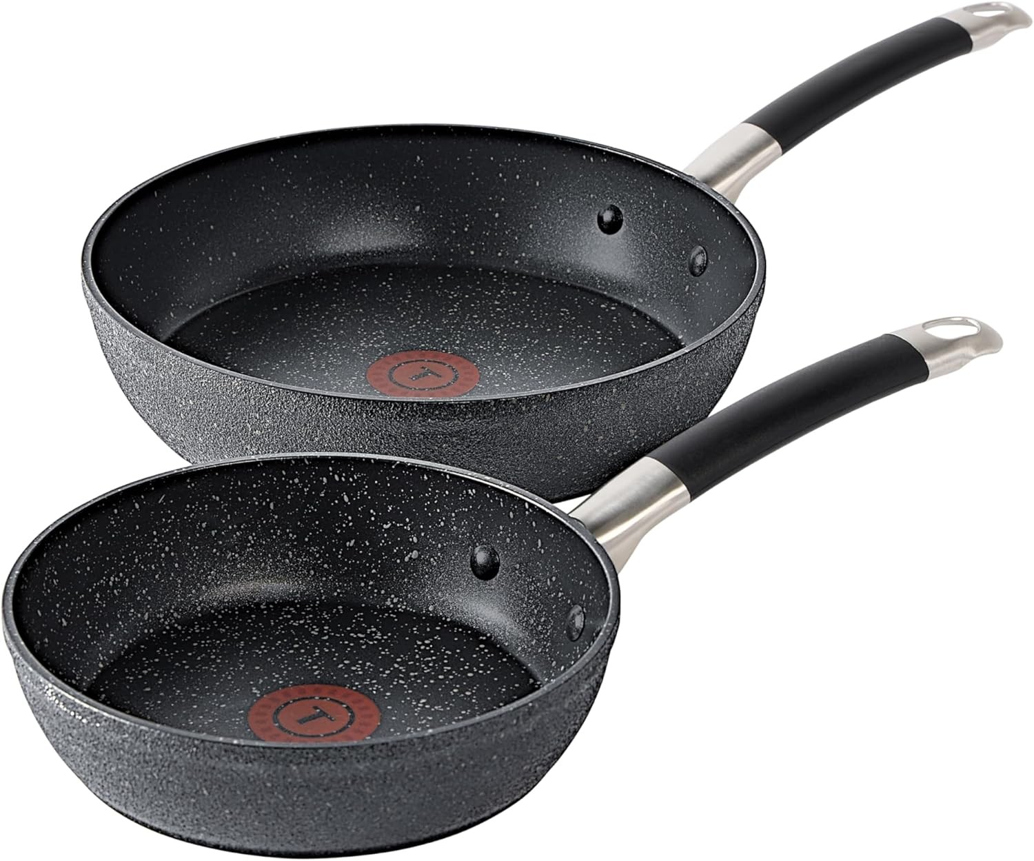 Stone Force Platinum Non Stick Fry Pan Set 2 Piece, 8 inch and 10.5 inch, Oven