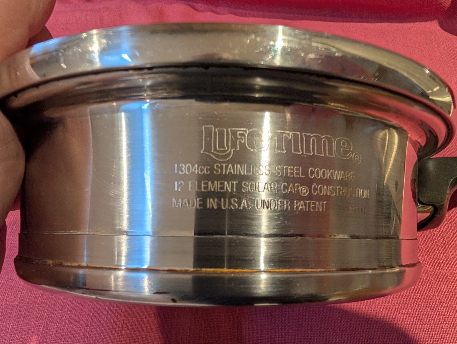 Vintage Lifetime Cookware Stainless Steel 1 QT 7.5″ Frying Pan Skillet