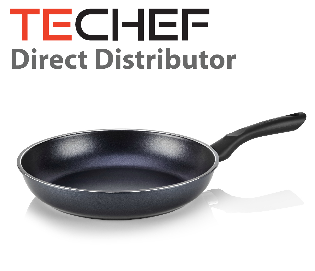 TeChef – Black Color Pan 12″ Fry Pan, Coated with Teflon® Select (PFOA Free)