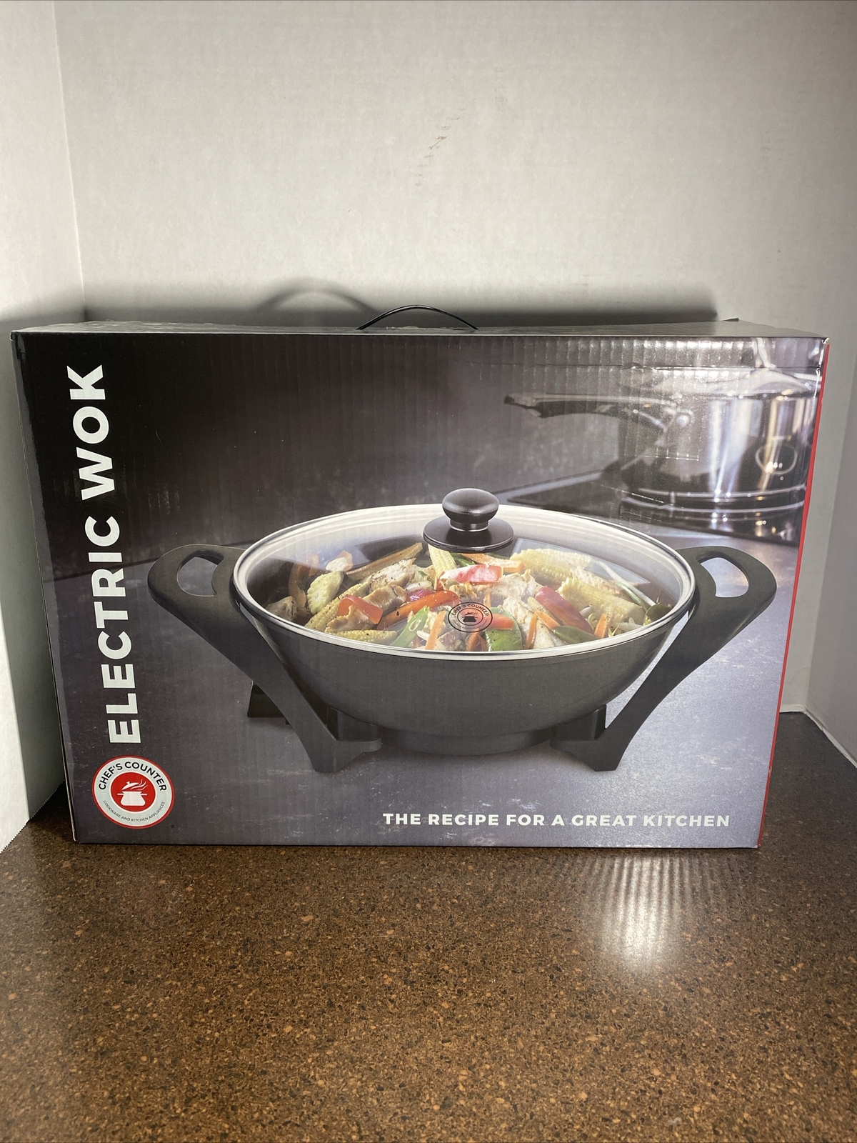 Chef’s Counter Electric Wok CC-224 2 Layer Nonstick Coating