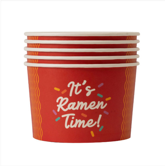[50/100pcs] ZAELEC Paper Compatible Bowl Induction Ramen Cooker