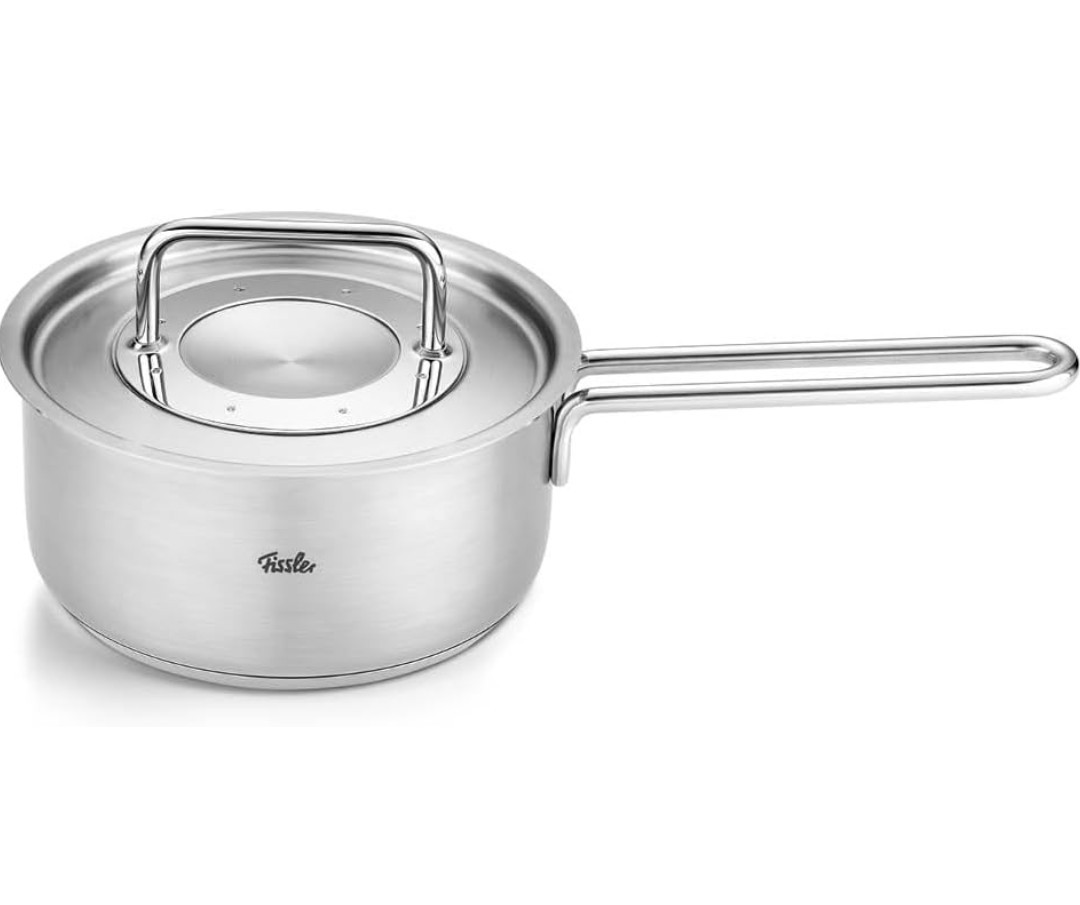 Fissler Pure Collection Saucepan Glass Lid 16cm 6.3 inches Stainless Steel 1.5QT