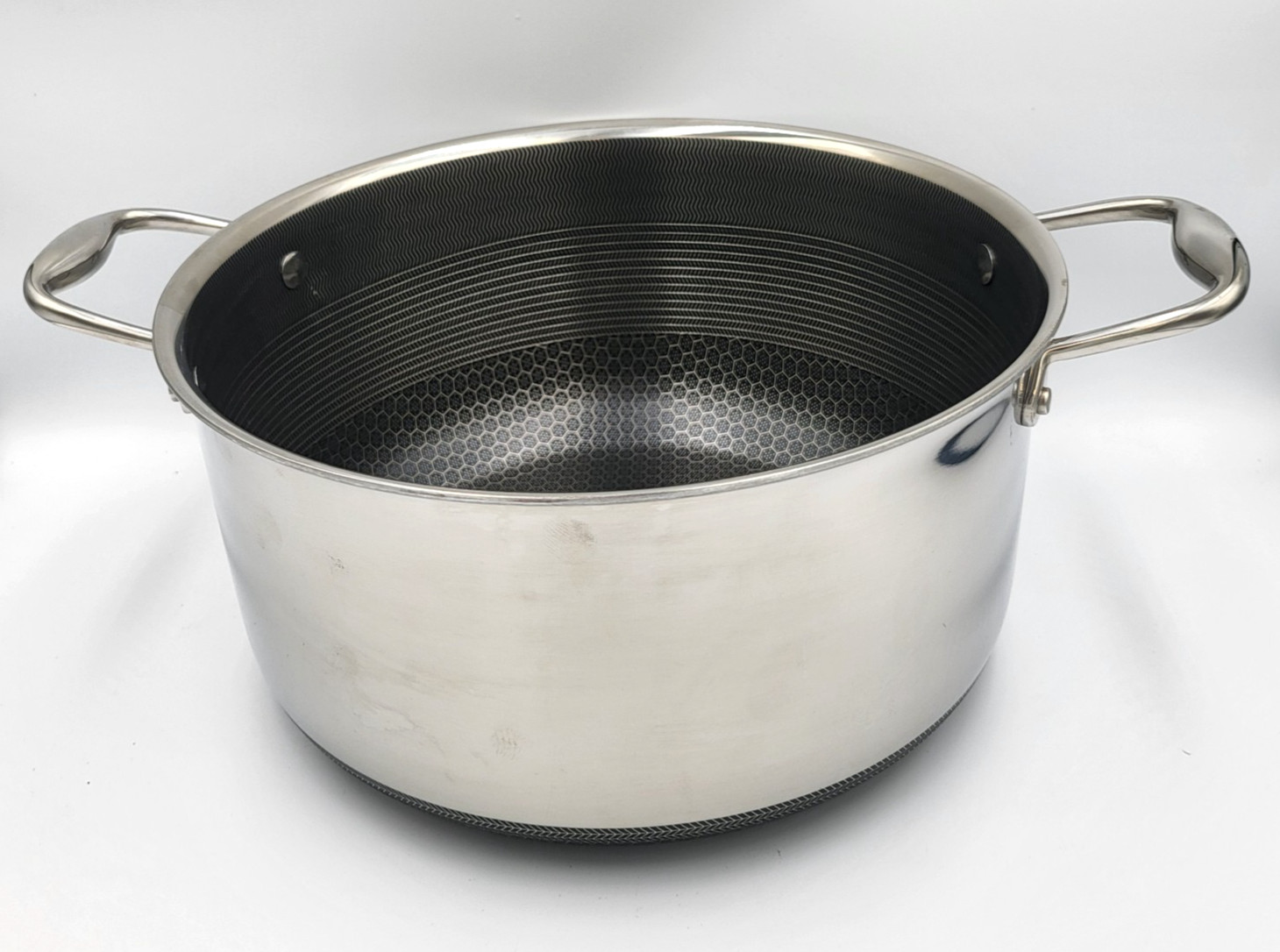 HexClad 8-QUART STOCK POT Pan 8 QT Hybrid Nonstick NO Lid – Used Good Condition