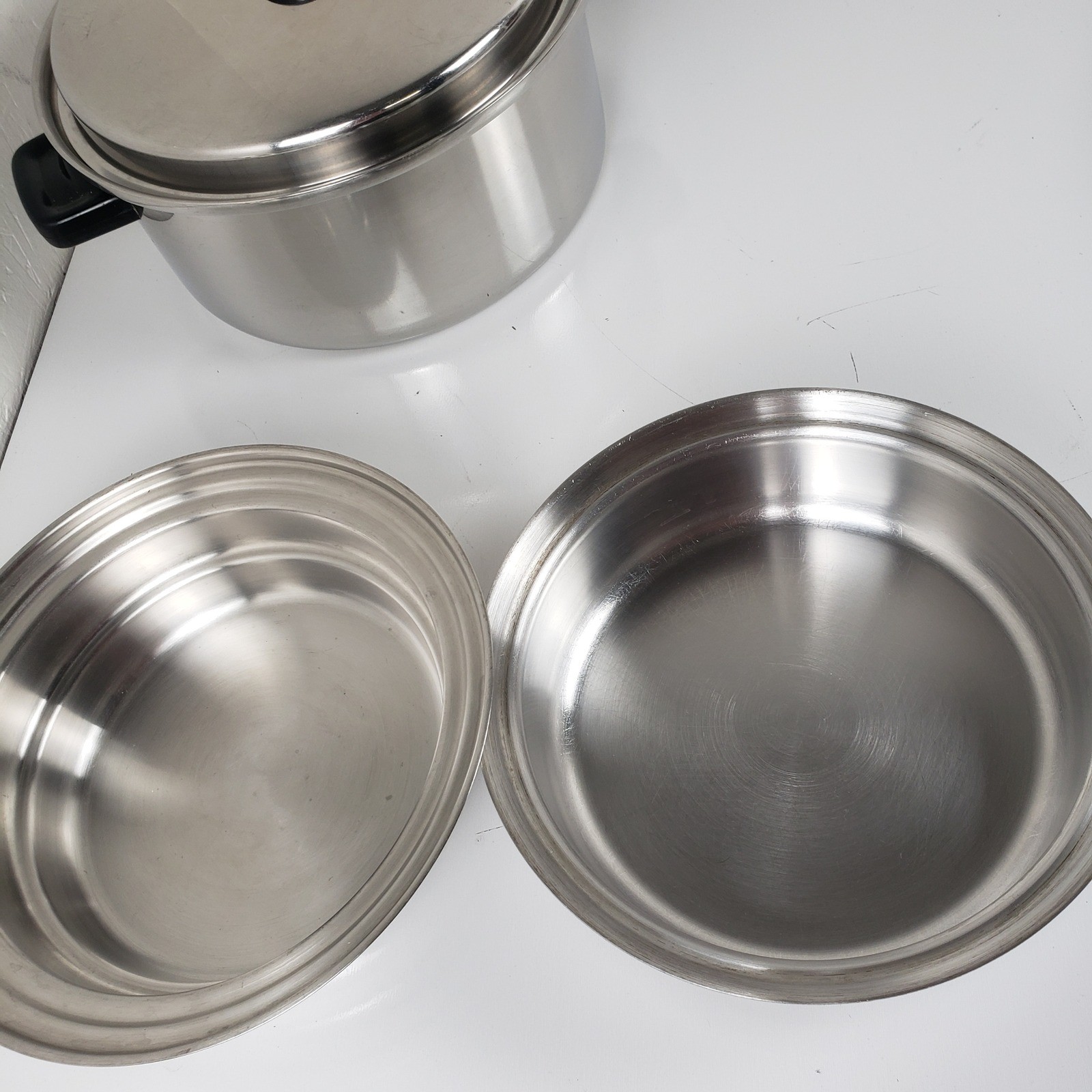 Nobility 13 PC Stainless Steel Cookware Set Pots Pans Egg Poacher Double Boiler