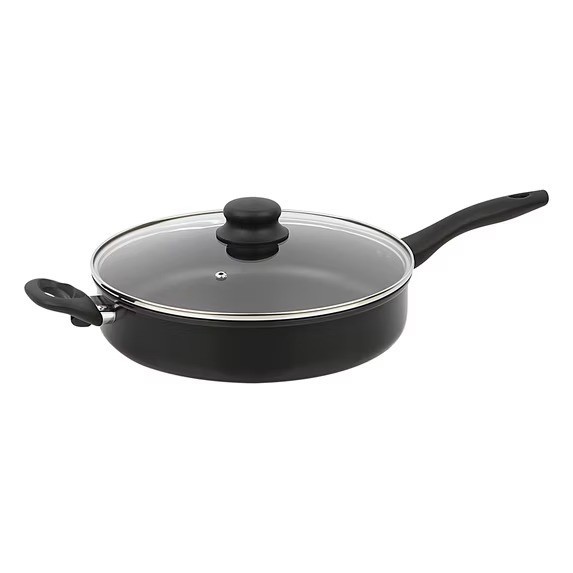 4 Quart Multi-Use Non-Stick 28cm Black Jumbo Cooker Frying Pan
