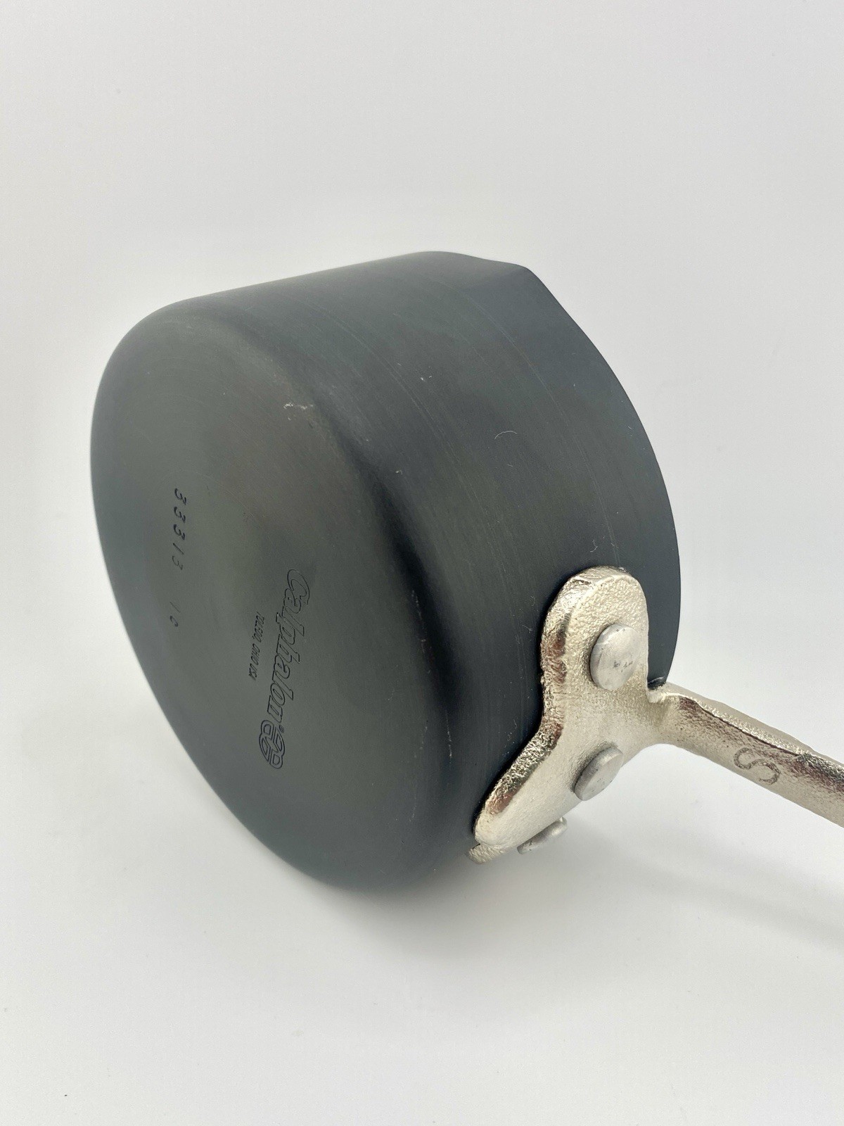 Vintage Commercial Aluminum Pre Calphalon Dual Spout 0.5 Qt Saucepan Butter Pot