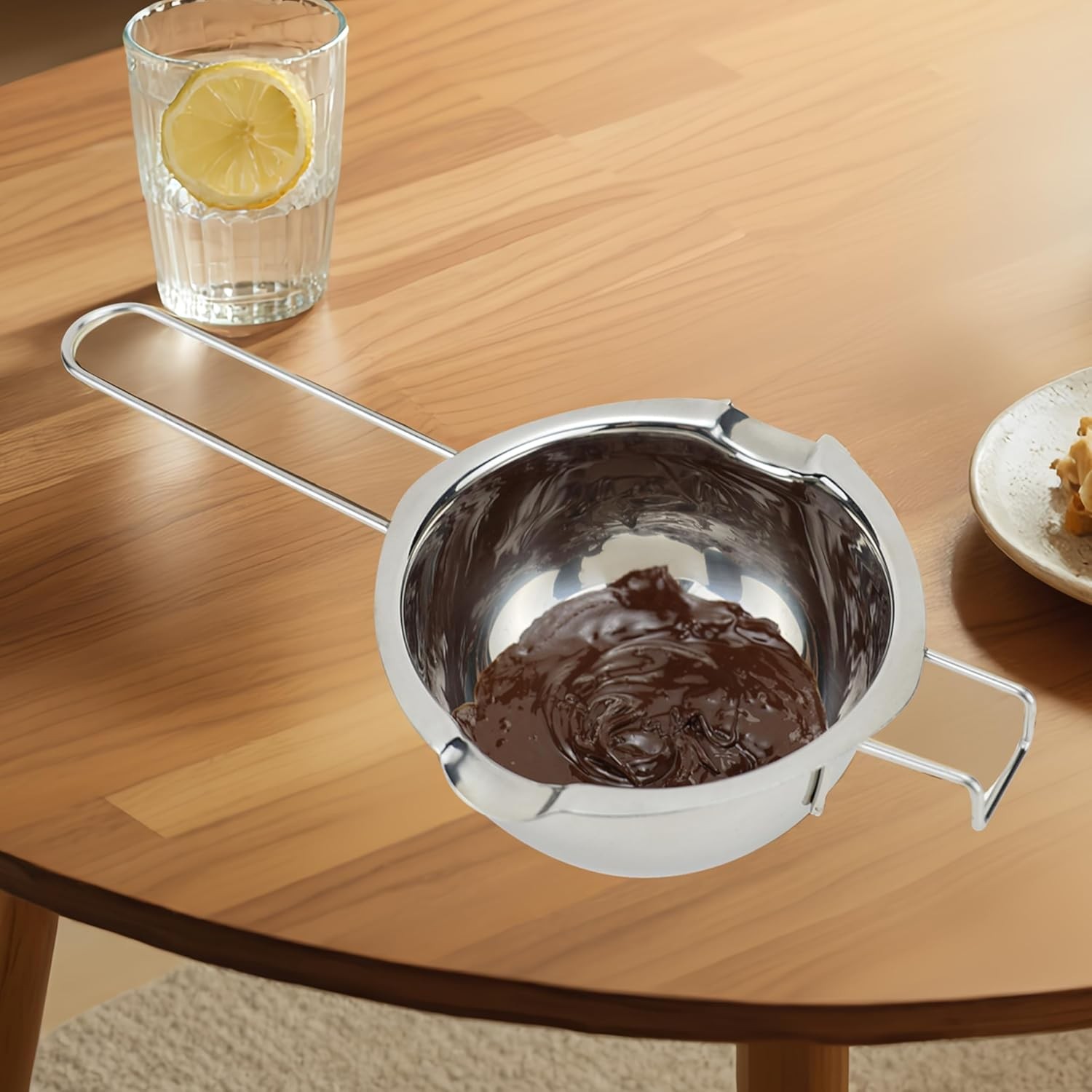 Stainless Steel Melting Bowl 400ML Double Boiler for Chocolate Candy Butter Wax