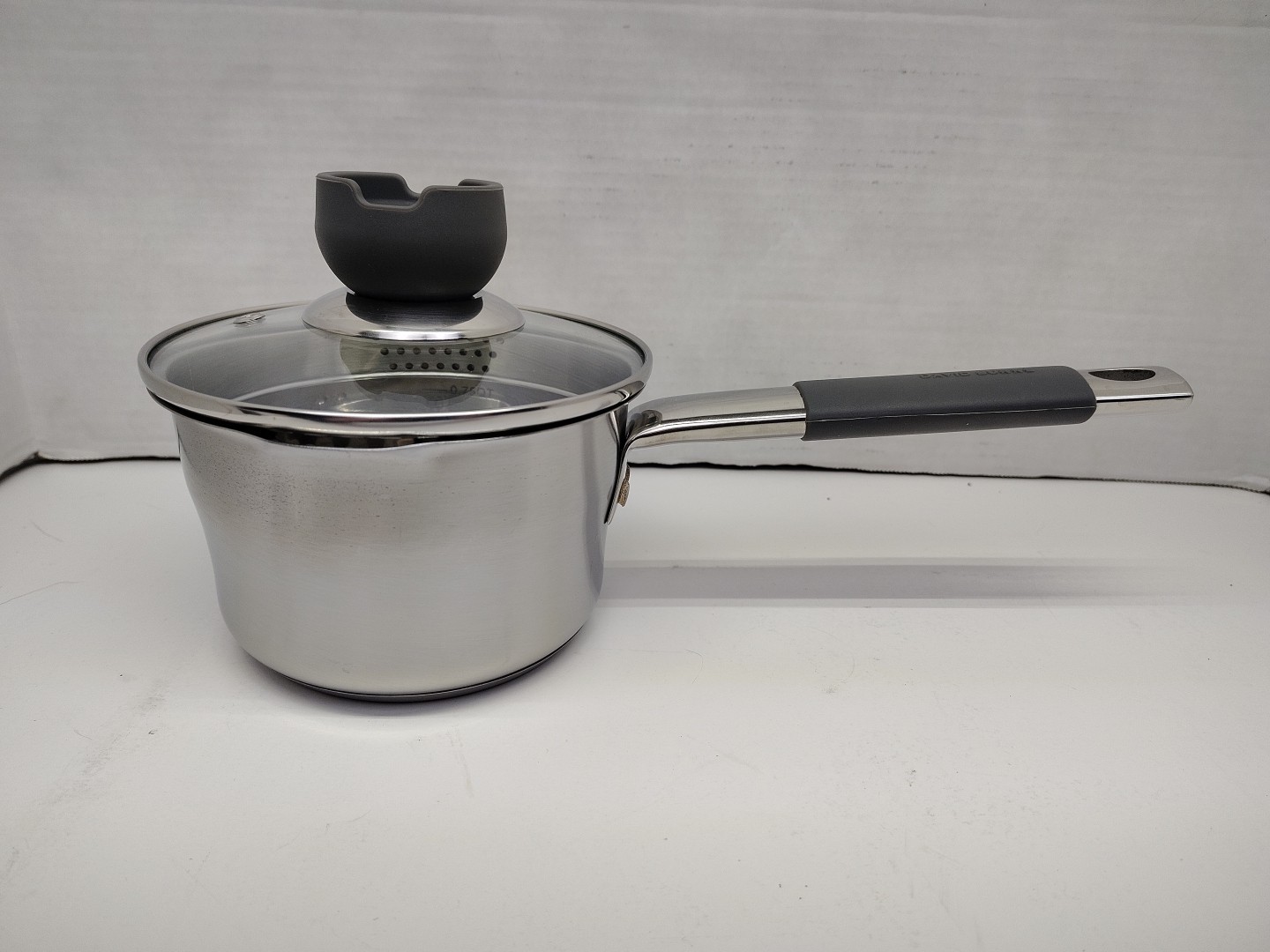 David Burke Gourmet Pro Stainless 1.3 Qt 1.2 L Sauce Pot With Strainer Lid