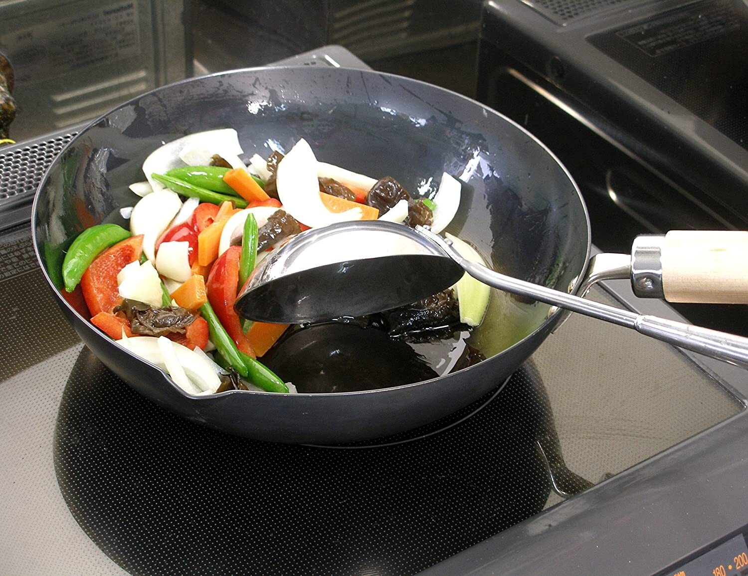 River light stir-fried pot KIWAME PREMIUM 28cm LID Set Gas IH compatible Pan