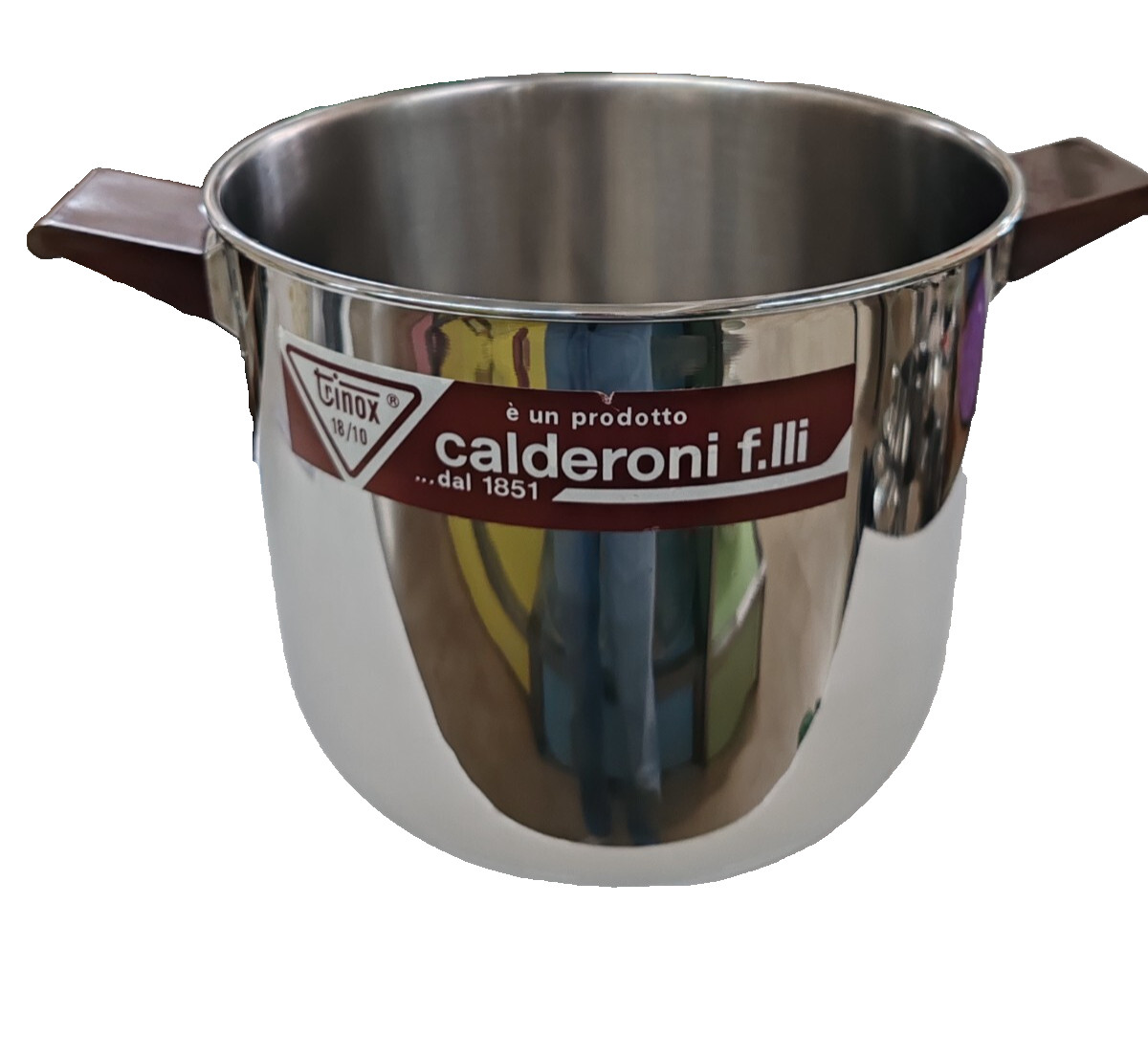 f.lli Calderoni Trinox 18/10 24cm stainless steel pot