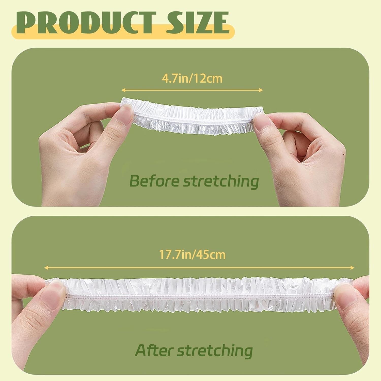 400 Pcs Fresh Keeping Bags Plastic Food Storage Covers Elastic Sealing Bowl Lids