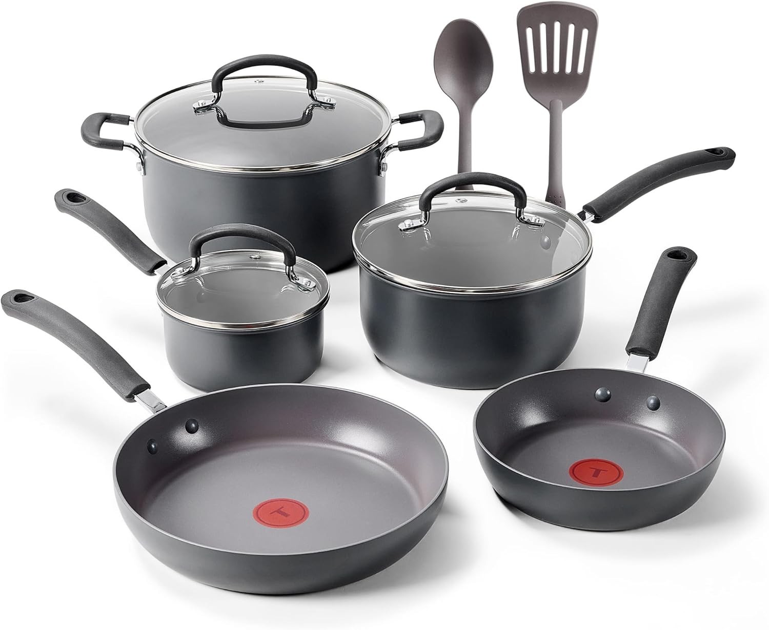 Ultimate Hard Anodized Nonstick 10 Piece Cookware Set, Oven Safe Up to 400°F,