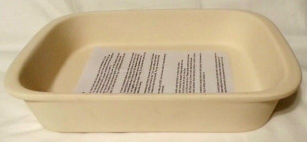 PARINI Stoneware Casserole Baking Dish Beige 9 x 13″ RECTANGLE BAKER