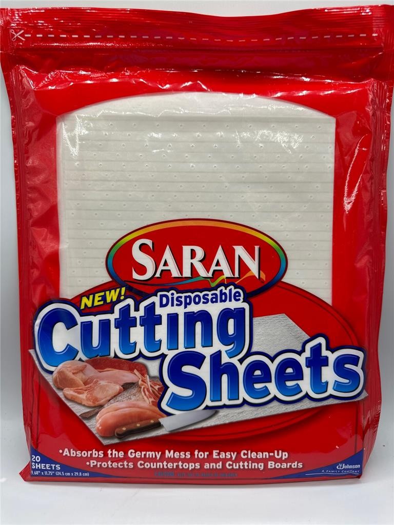 Saran Disposable Cutting Board Sheets Pack of 40 Opened Packages Discontinued