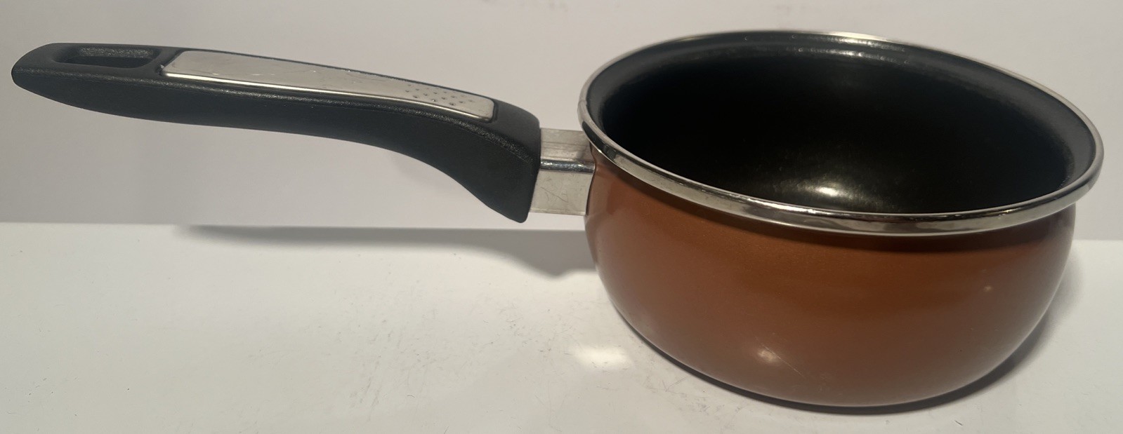 Megaware 1 Qt. Sauce Pan Small Pot Ceramic Light Brown No Lid – Made in Spain