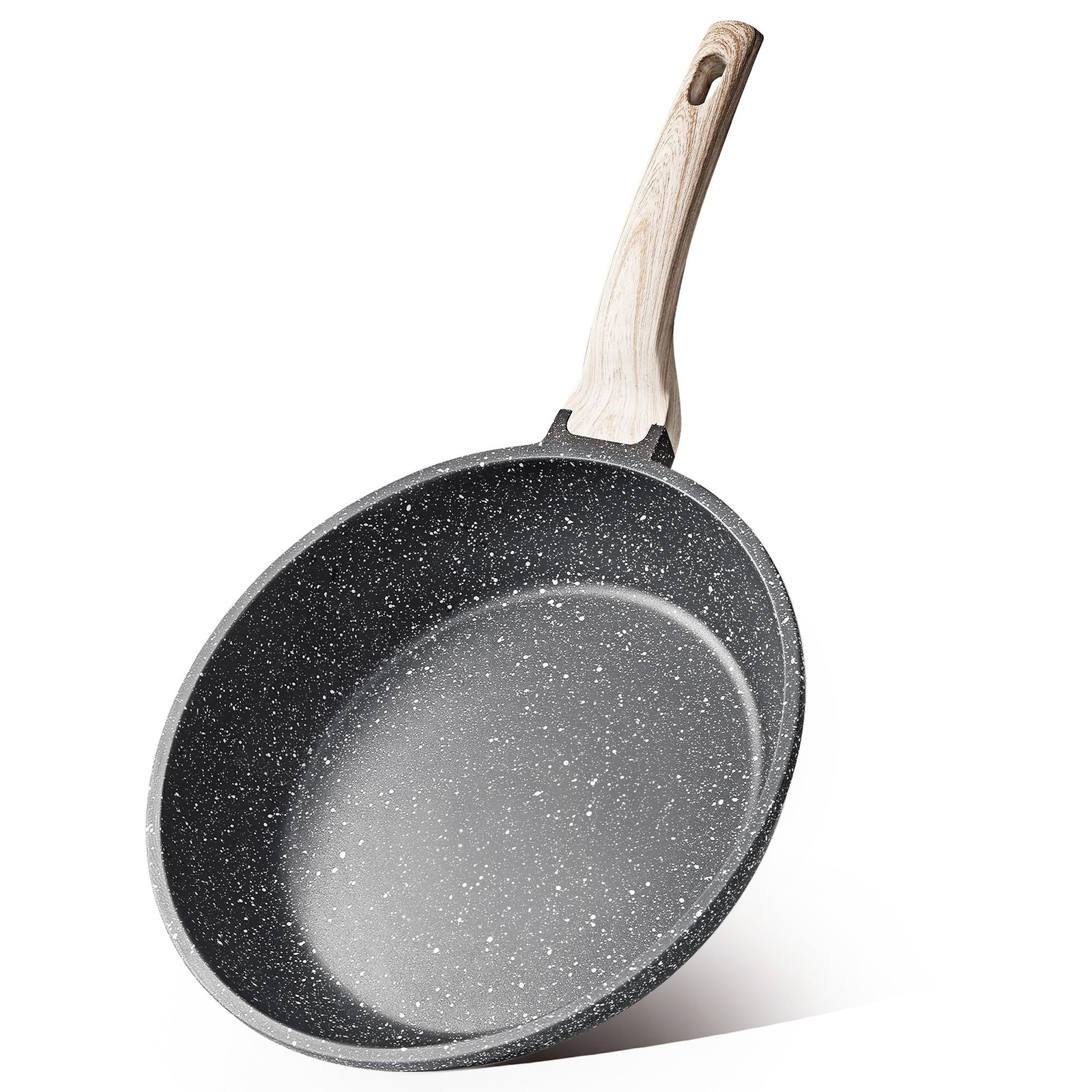 Non Stick Frying Pan Skillet, Omelet Pan, Healthy Non Toxic Granite Chef Pan,
