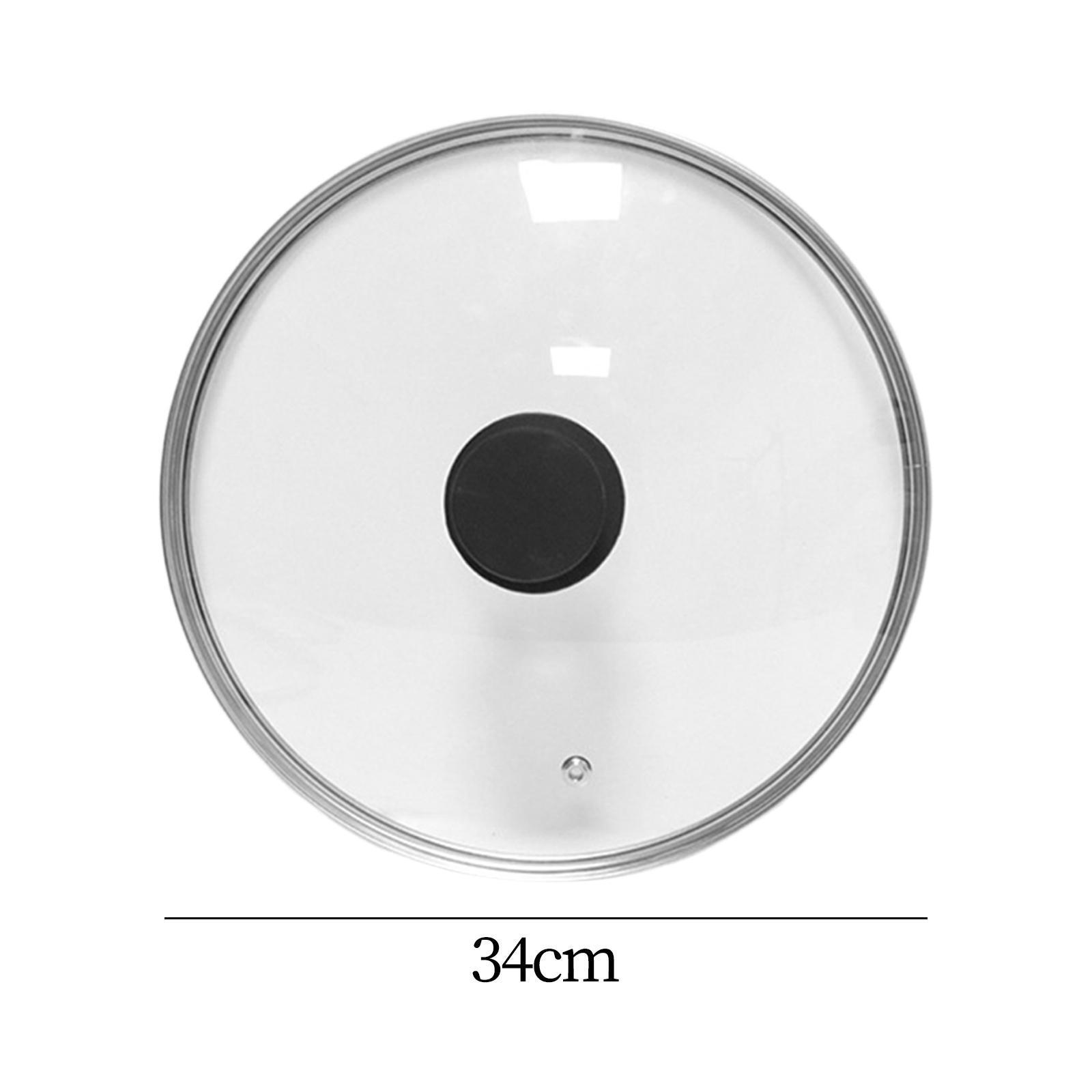34cm Glass Lid for Clear for Cooking Supplies Kitchen Accessories Frying Pot