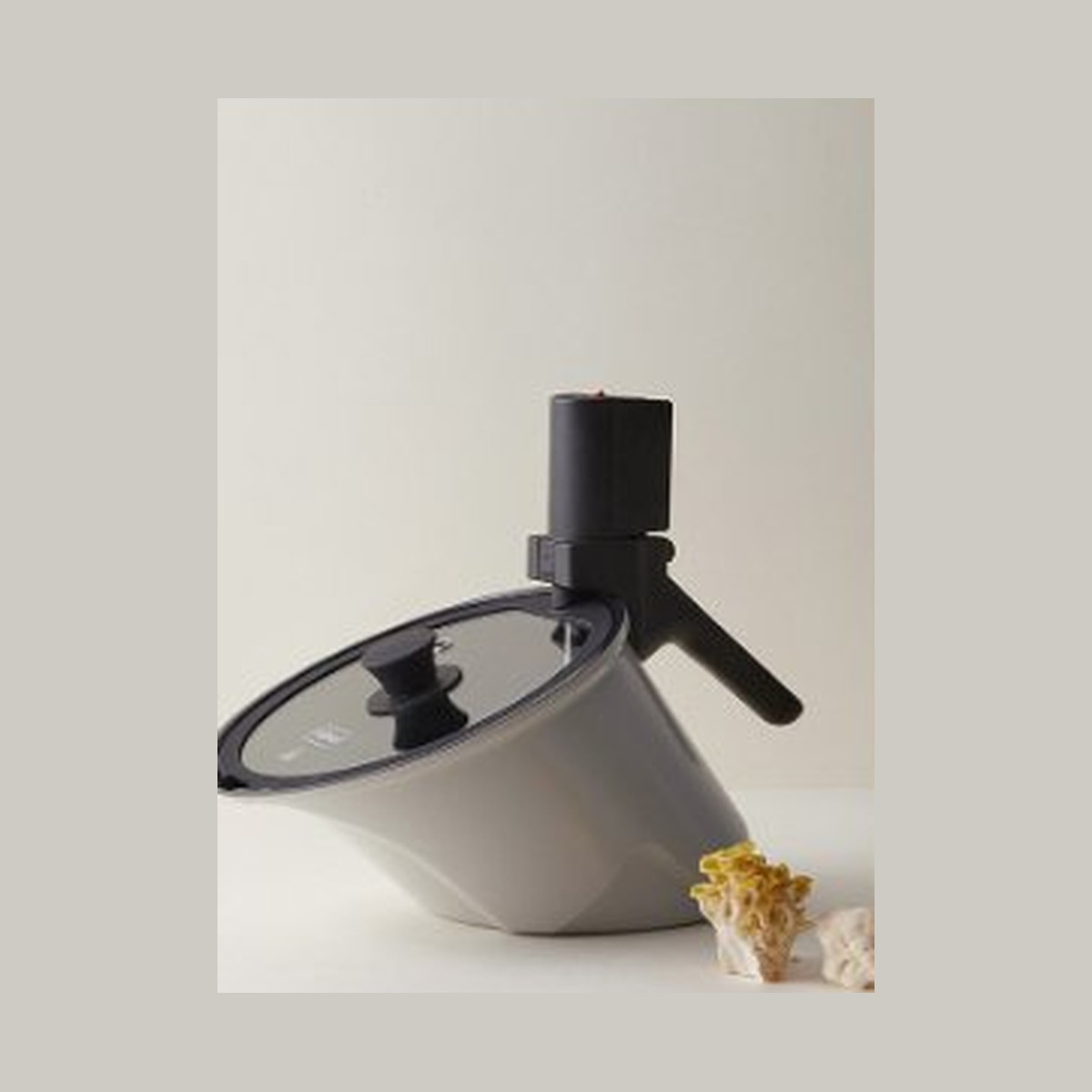 Vitalplant Rollpan Auto Rotating Cooking Pot Korean BBQ Nonstick IH Gas Cordless