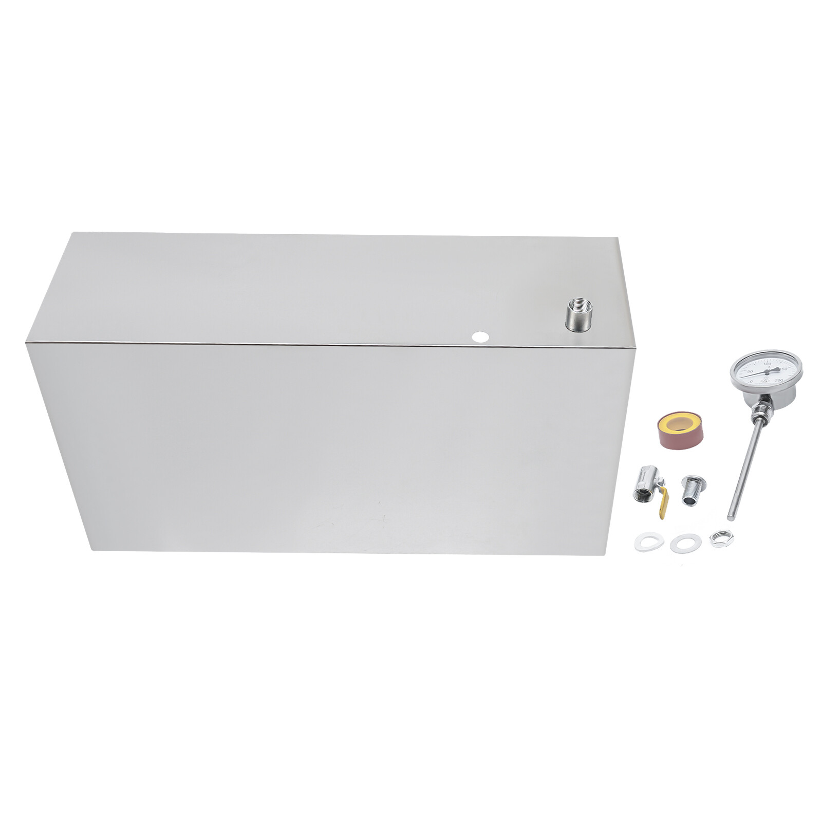 Stainless Steel Maple Syrup Evaporator Pan w Valve and Thermometer Boiling Pan