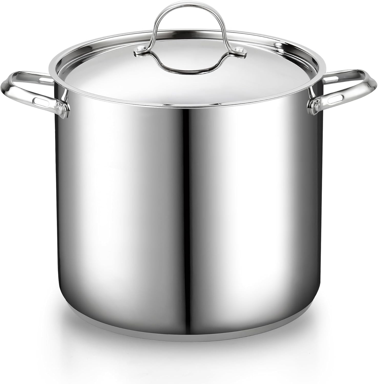 18/10 Stainless Steel 20-Qt Stockpot, Even Heat Distribution