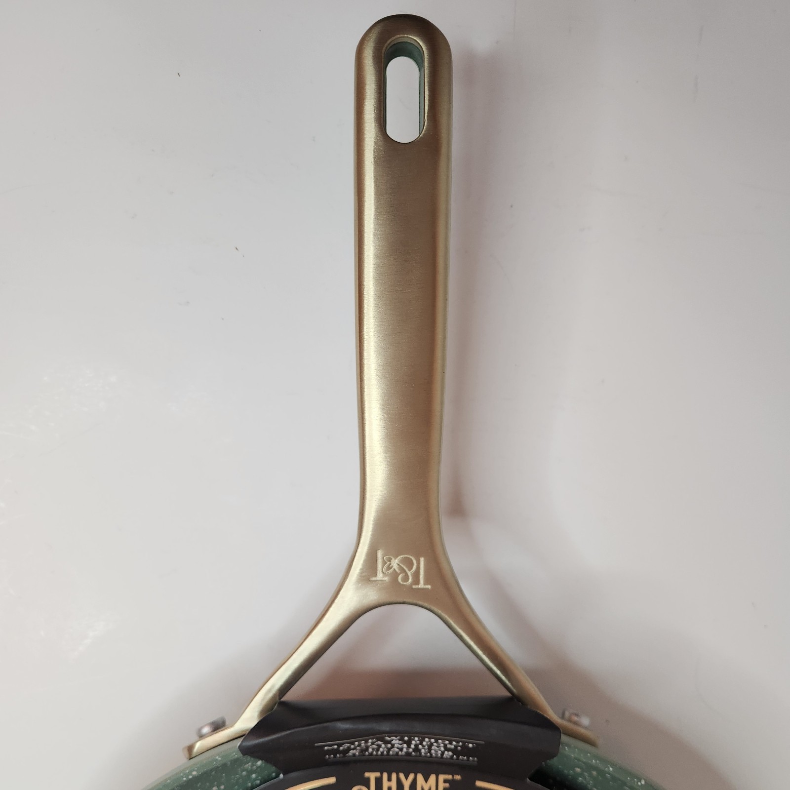 Thyme & Table 10 In Non-Stick Fry Pan Olive Heavy Duty Oven Safe New In Package
