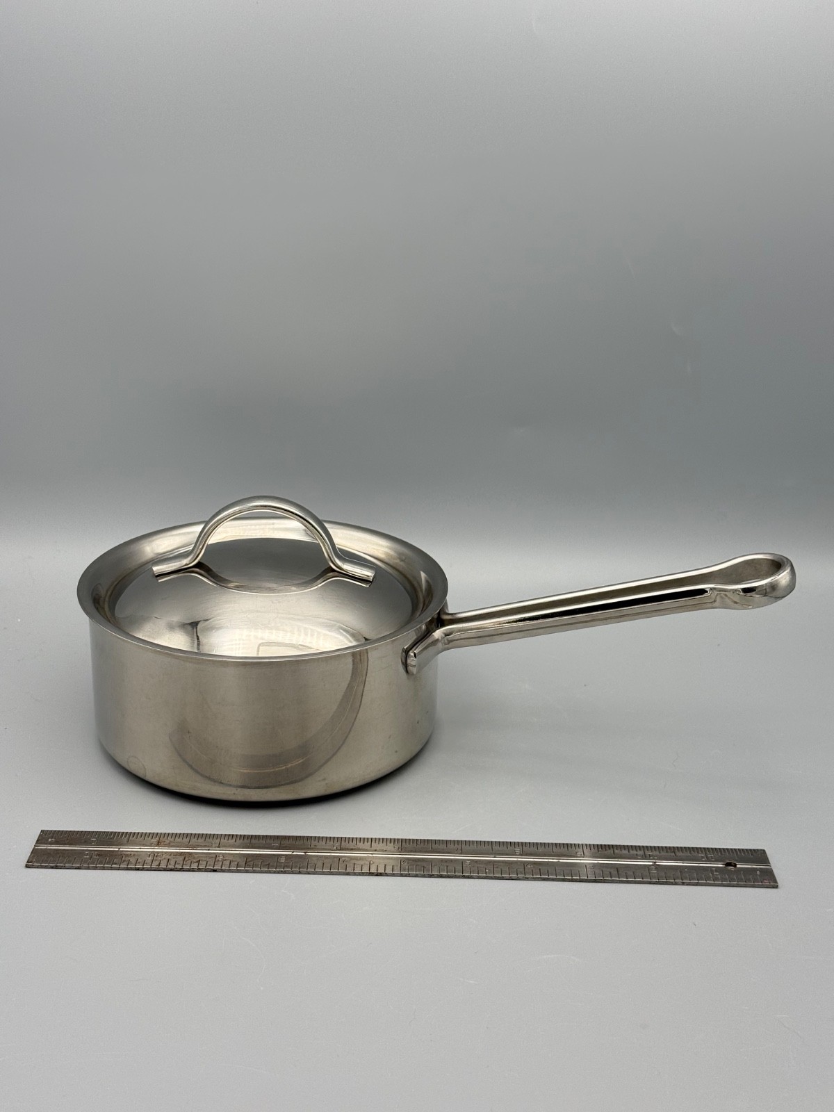 Vintage 1801 Revere Ware PRO-LINE Stainless 1.5Qt Sauce Pot Pan with Lid 6725