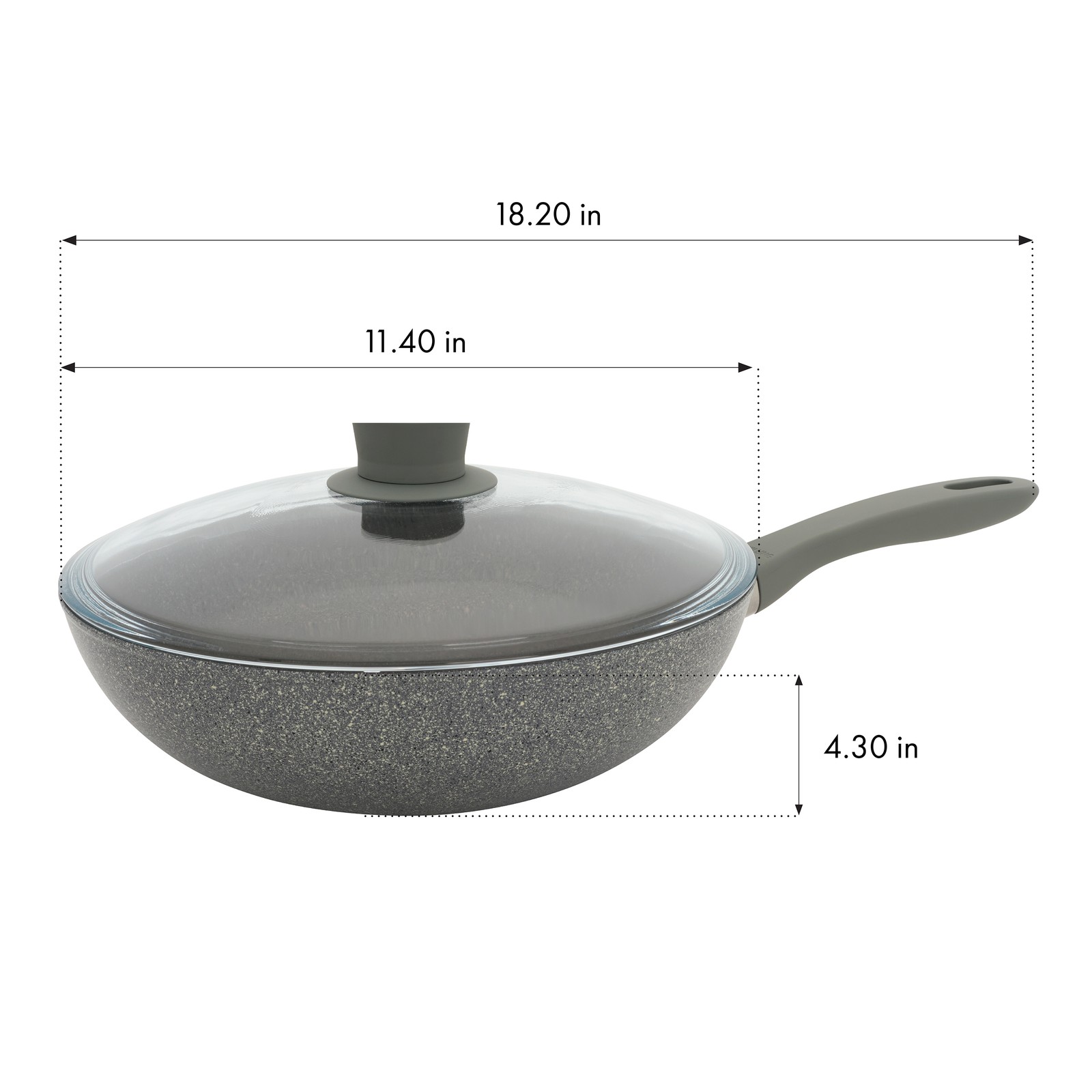ZWILLING Parma Plus 11-inch Aluminum Nonstick Wok with Lid