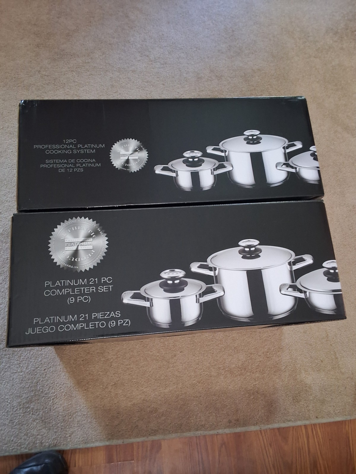 Professional Platinum “Family Set” 21‐Piece Cooking System Brand New Unopened