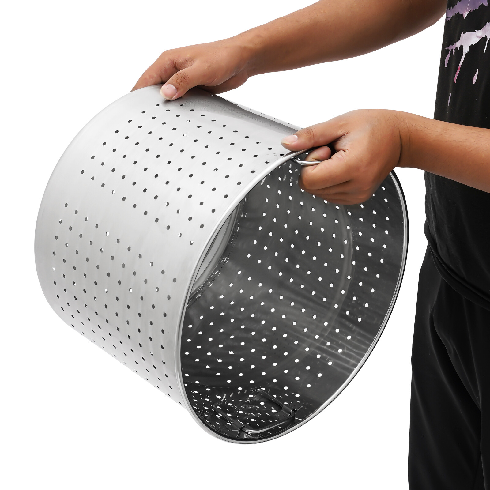 40L/42 27 Qt Stainless Steel 201 Stock Pot with Basket Cookware for Boiling