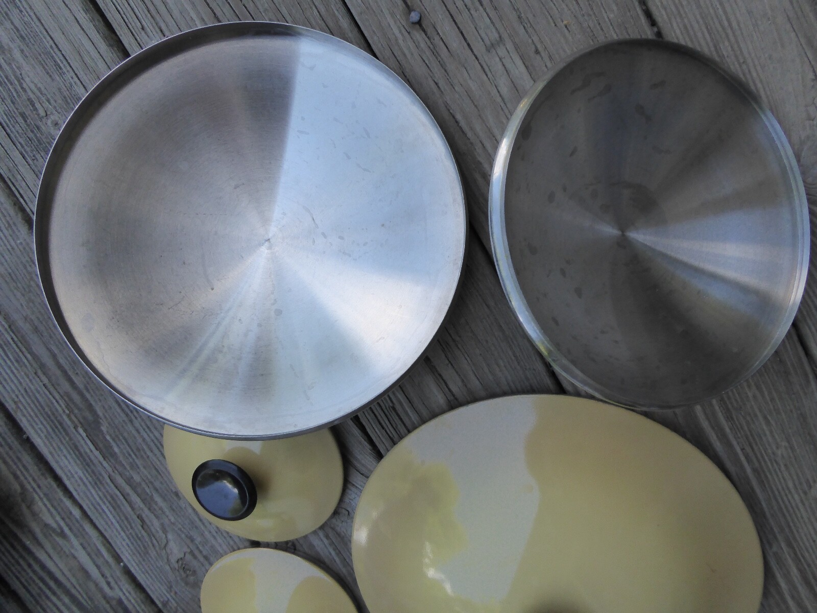 15 Piece Mid Century Cookware Set Pots Pans Lid West Bend Townhouse Harvest Gold