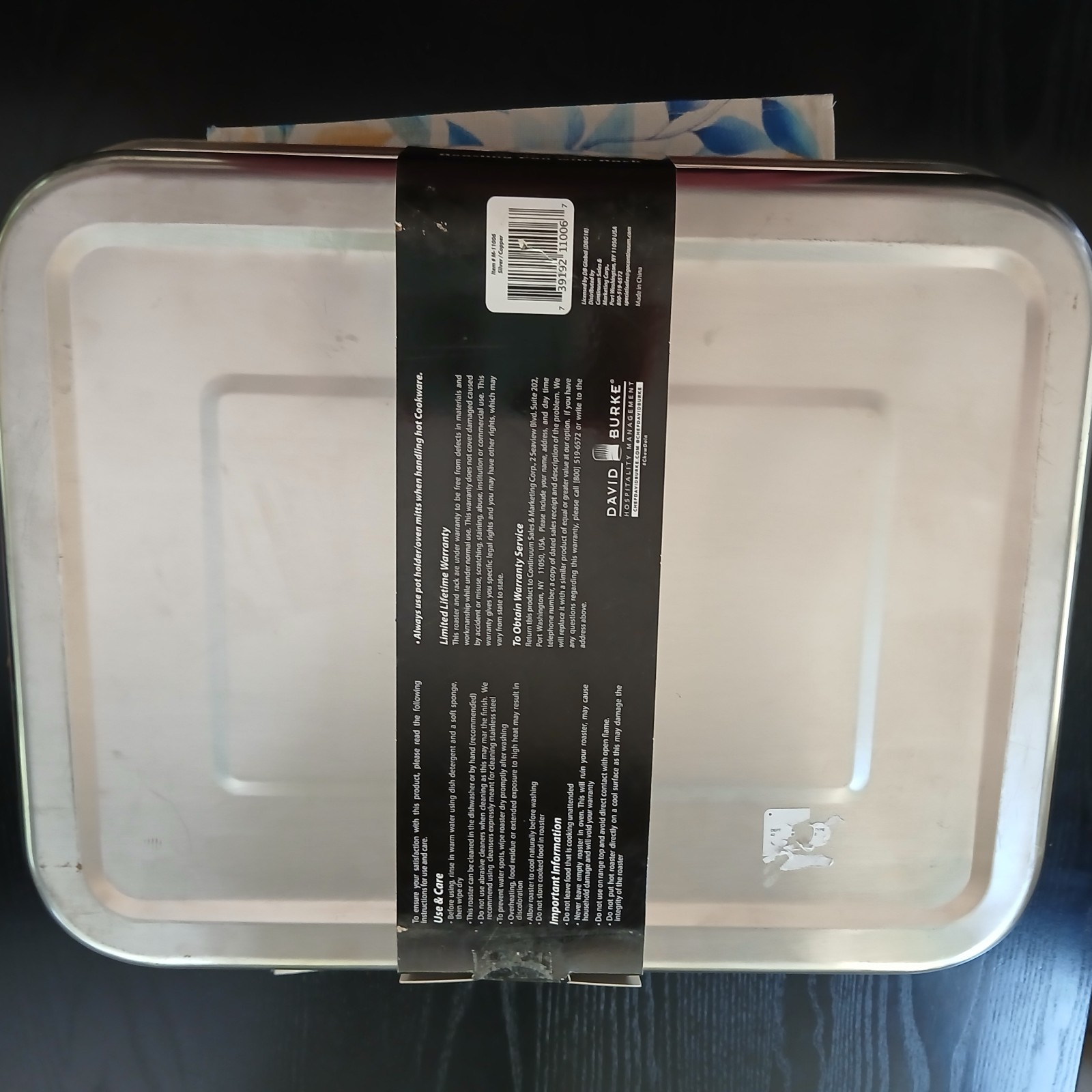 Roasting Pan w/ Rack David Burke Commercial Grade Stainless 18 X 14 X 2 3/4 NEW