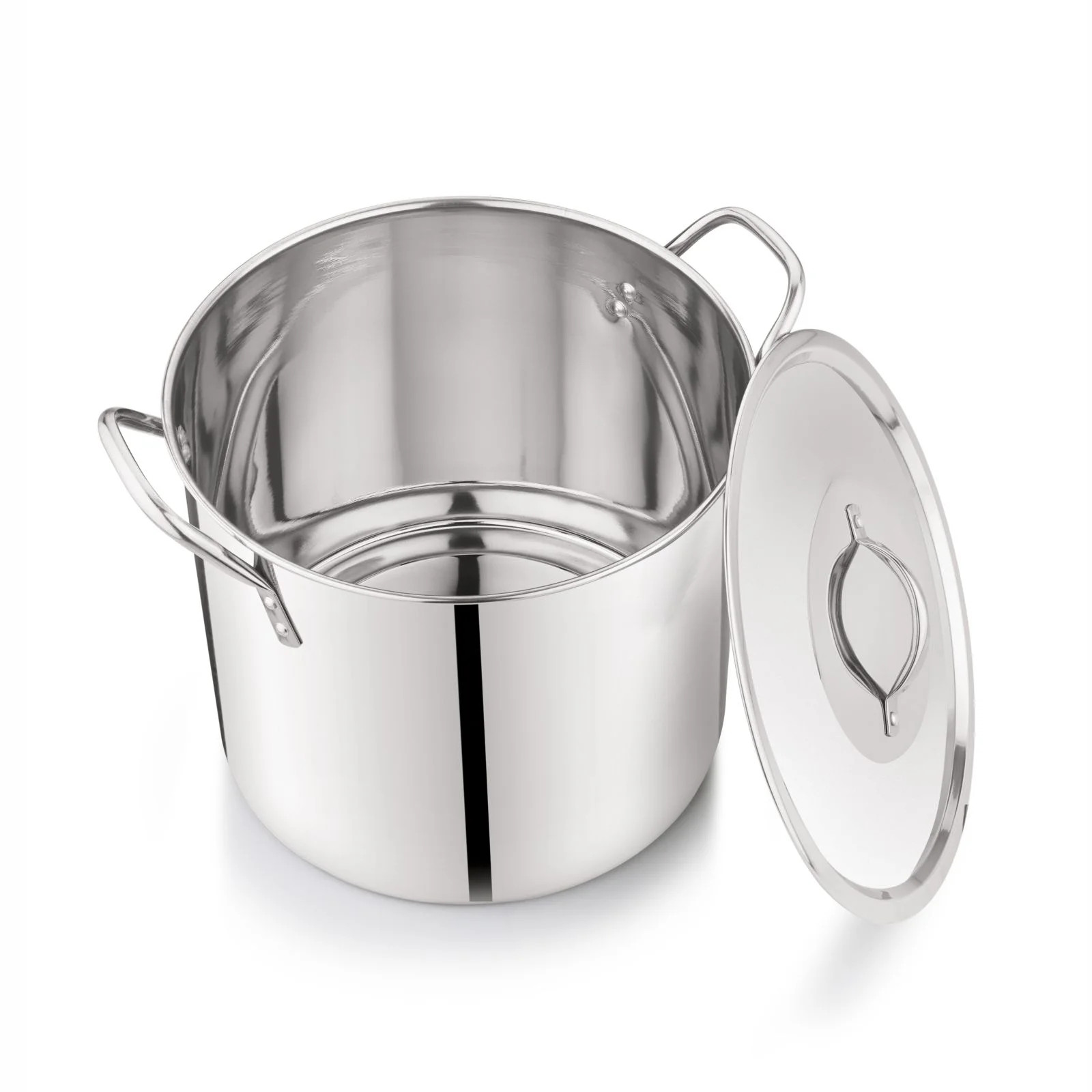 Mainstays 12 Qt Stainless Steel Stock Pot w/ Lid Soup Pasta Cooking Pot