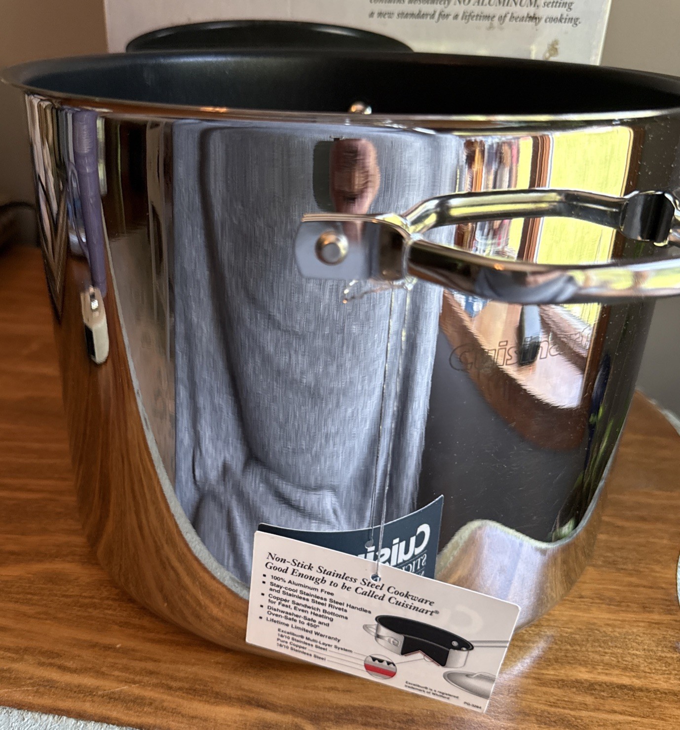 Cuisinart SF66-24 9 Qt Stick Free Stainless Stockpot *NWT Open Box No Cover Disc