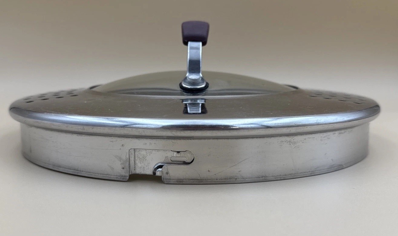 Technique Strainer 8 QT Quart Stockpot Lid Only Replacement w/ Purple Handle