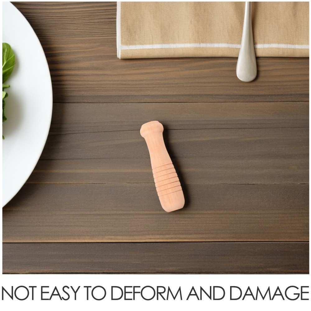 8Pcs Smooth Wooden Pan and Pot Handles for Cookware and Gardening Tools Beige