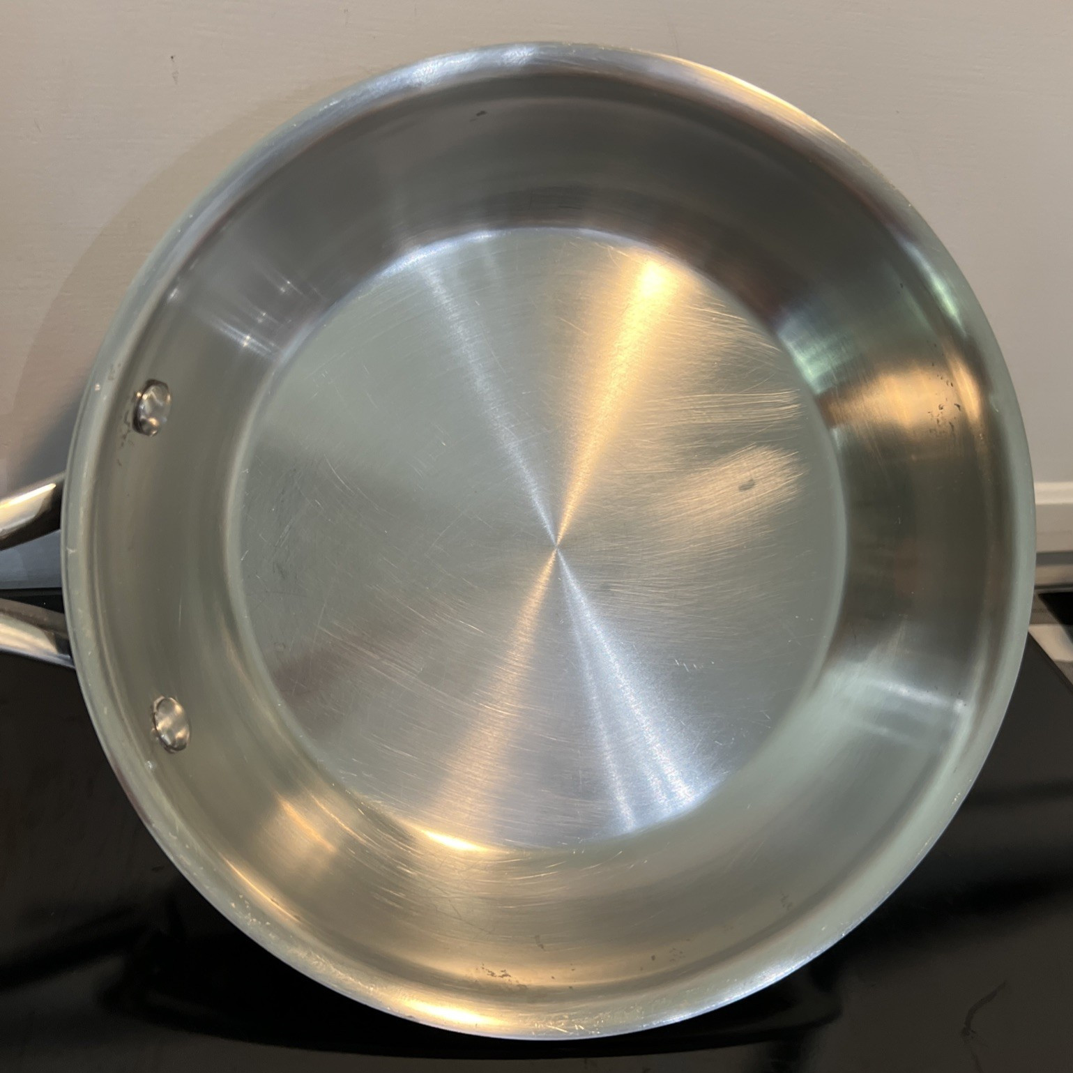 The Pampered Chef 10″ Stainless Steel Omelet Fry Pan Sauté Skillet 10 Inch 24cm