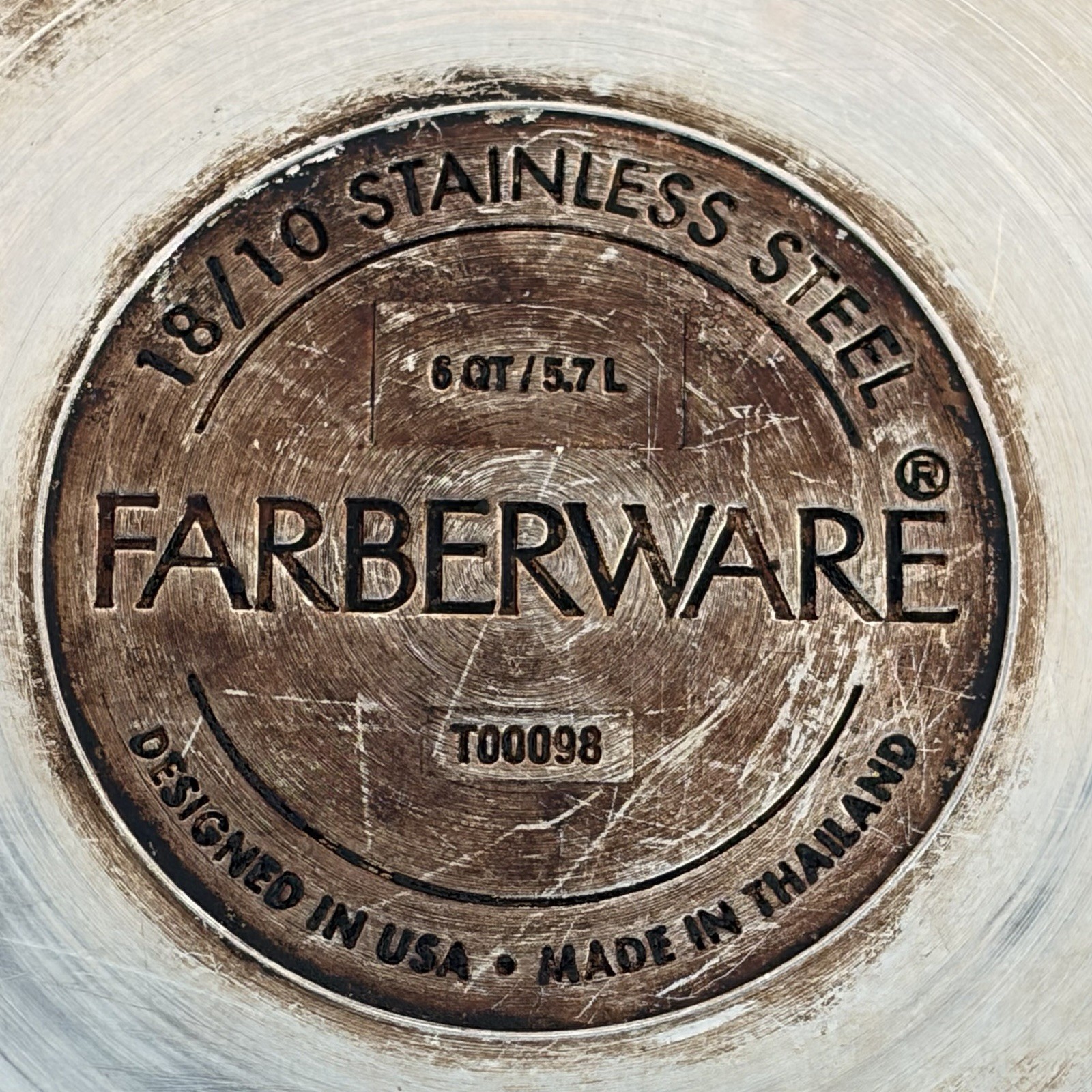 Farberware 18/10 Stainless Steel 6 Qt. Quart Stock Pot with lid