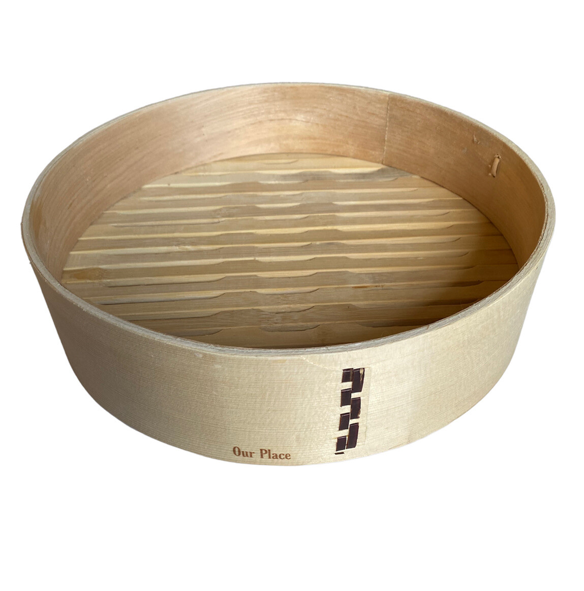 Our Place Set of 2 Natural Spruce Bamboo Steamers 10.25in. New w/o Box