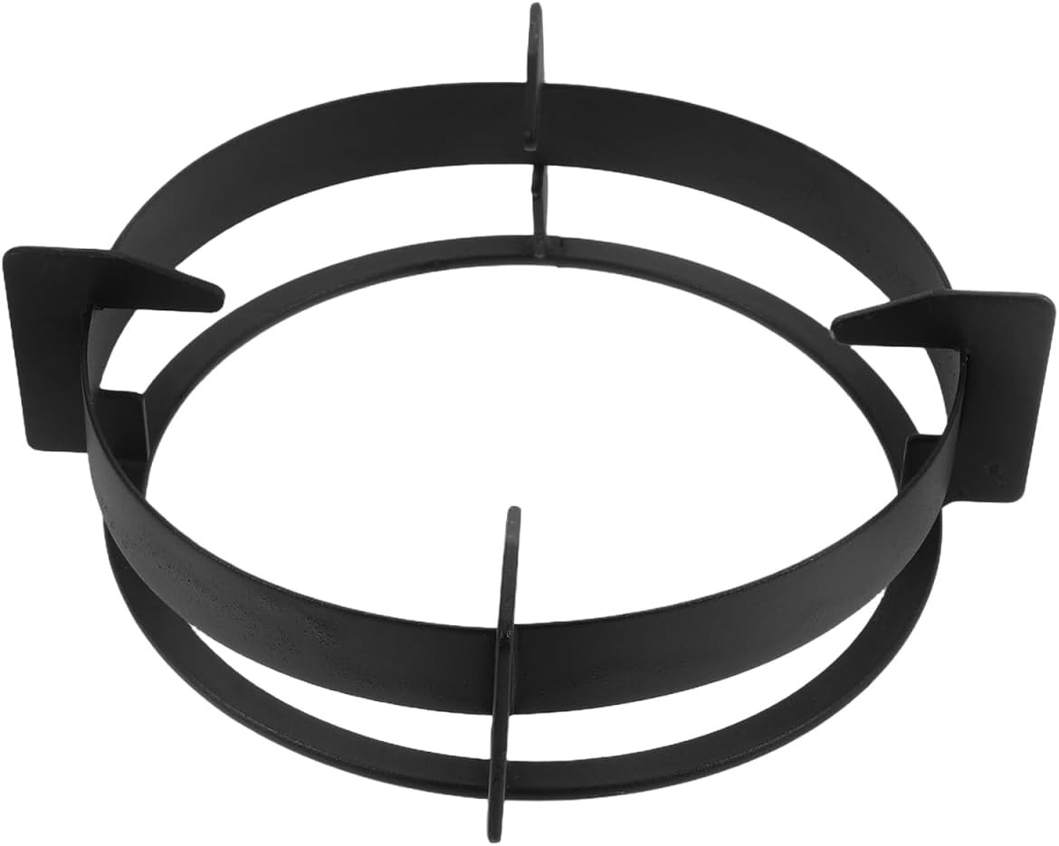 Heavy Duty Gas Stove Wok Ring 9.25 Inch Non-Slip Round Bottom Pan