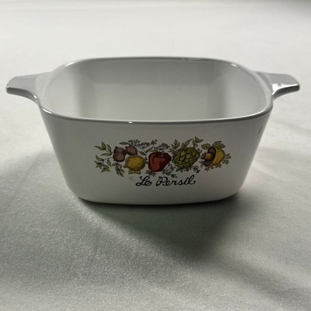Corning Ware Spice O Life Le Persil 700ml Square Casserole Dish P-43-B Vintage