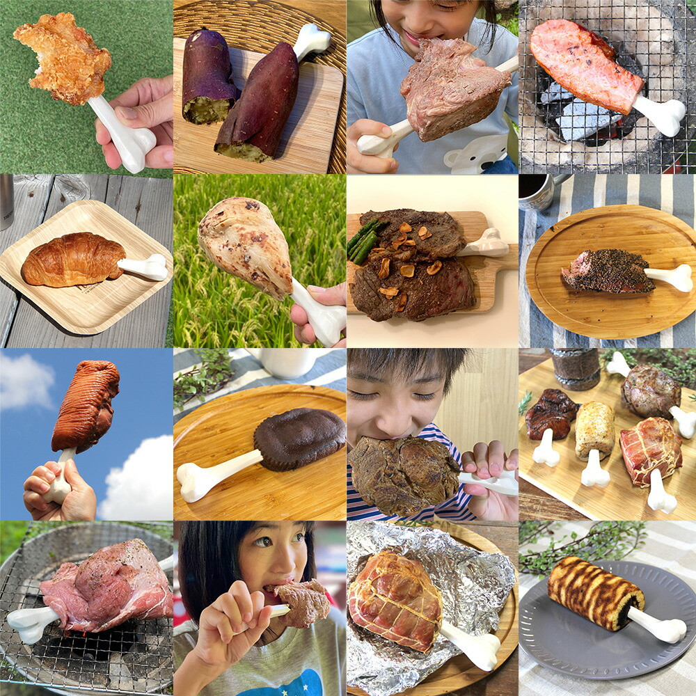 Tsubame-Sanjo Manga Meat Bone 2 pc set Outdoor BBQ Camping Reusable Japan