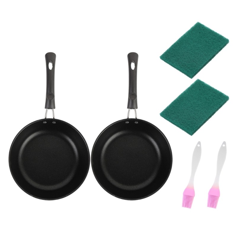Double Mini Eggs Pans 12cm Nonstick Coated Induction Compatible Cooking Utensils